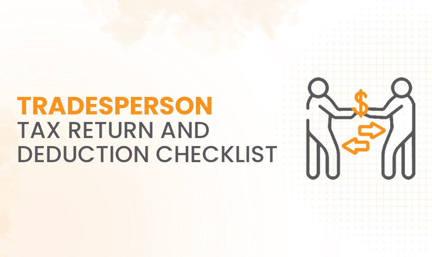 Tradeperson Tax Return and Deduction Checklist